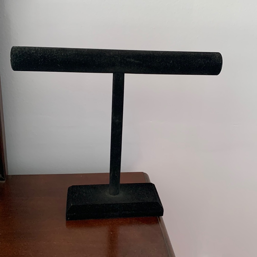 Black Velvet Jewelry Stand 12”